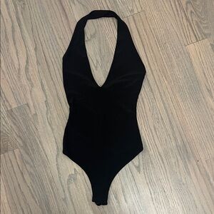 Fashion Nova Black Halter Bodysuit